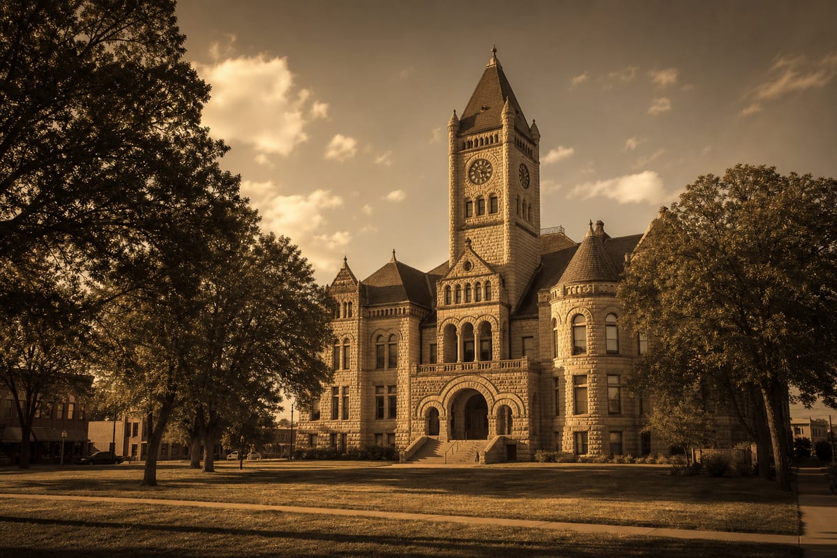 The Miami County Courthouse in Paola, Kansas