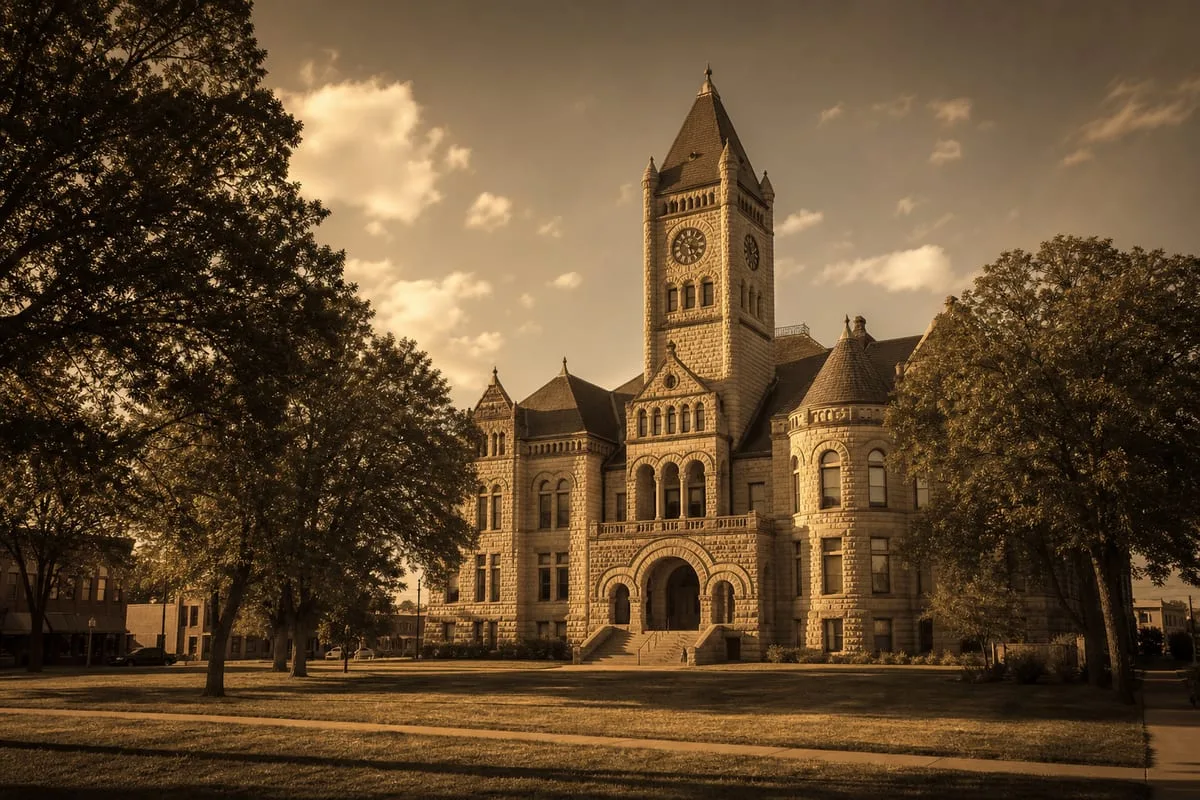 The Miami County Courthouse in Paola, Kansas